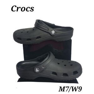 Crocs Classic Unisex Clog Shoes Black M7/W9
